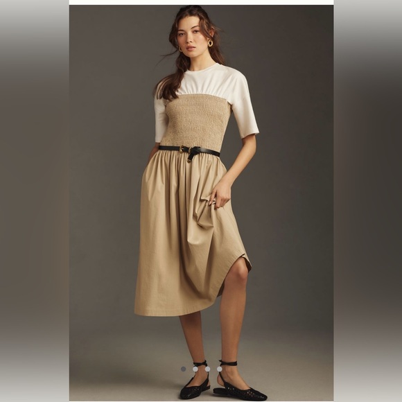Maeve Dresses & Skirts - The Lilou Twofer Midi Dress by Maeve